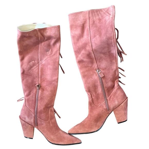 Stuart Weitzman Kenley Fringe Boot in Cordomon NWOB Size 6 - Picture 11 of 12